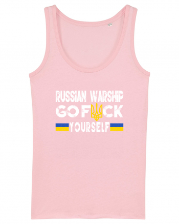 Russian Warship Go Fuck Yourself Russkiy Voyennyy Korabl' Idi Na Khuy Cotton Pink