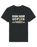 Russian Warship Go Fuck Yourself Russkiy Voyennyy Korabl' Idi Na Khuy Tricou mânecă scurtă Unisex Rocker