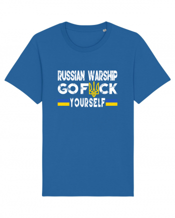 Russian Warship Go Fuck Yourself Russkiy Voyennyy Korabl' Idi Na Khuy Royal Blue