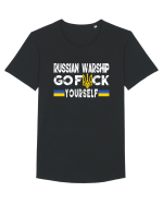 Russian Warship Go Fuck Yourself Russkiy Voyennyy Korabl' Idi Na Khuy Tricou mânecă scurtă guler larg Bărbat Skater