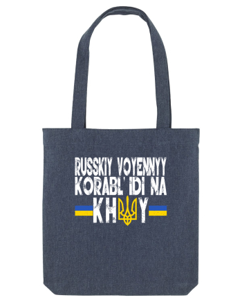 Russkiy Voyennyy Korabl' Idi Na Khuy Russian Warship Go Fuck Yourself Midnight Blue