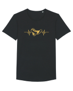 Boot Heartbeats Tricou mânecă scurtă guler larg Bărbat Skater
