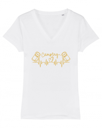 Camping Mugs Heartbeats White