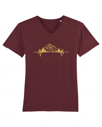 Mountain Heartbeats Burgundy