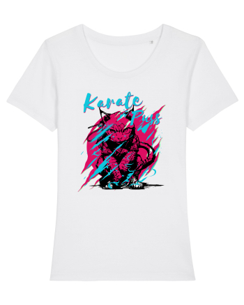karate magenta White