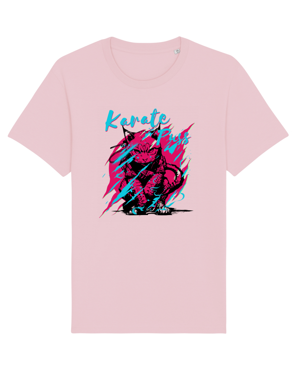 Tricou mânecă scurtă Unisex Rocker Cotton Pink