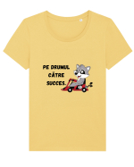 PE DRUMUL CĂTRE SUCCES V1 Tricou mânecă scurtă guler larg fitted Damă Expresser