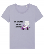 PE DRUMUL CĂTRE SUCCES V2 Tricou mânecă scurtă guler larg fitted Damă Expresser