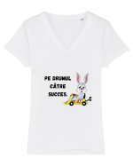 PE DRUMUL CĂTRE SUCCES V3 Tricou mânecă scurtă guler V Damă Evoker