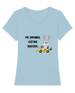 PE DRUMUL CĂTRE SUCCES V3 Tricou mânecă scurtă guler larg fitted Damă Expresser