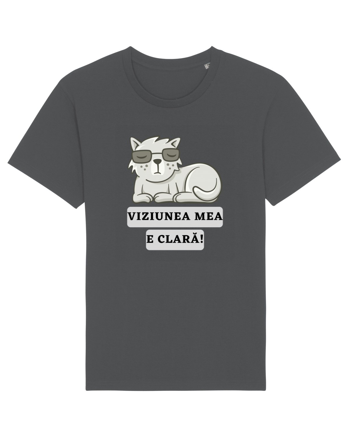 Tricou mânecă scurtă Unisex Rocker Anthracite