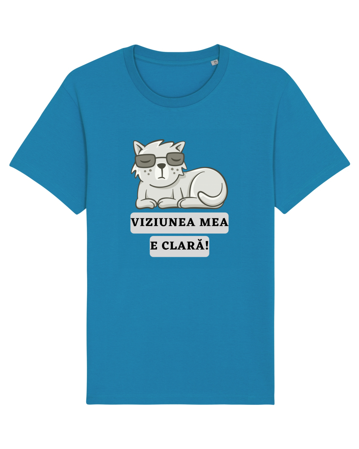 Tricou mânecă scurtă Unisex Rocker Azur