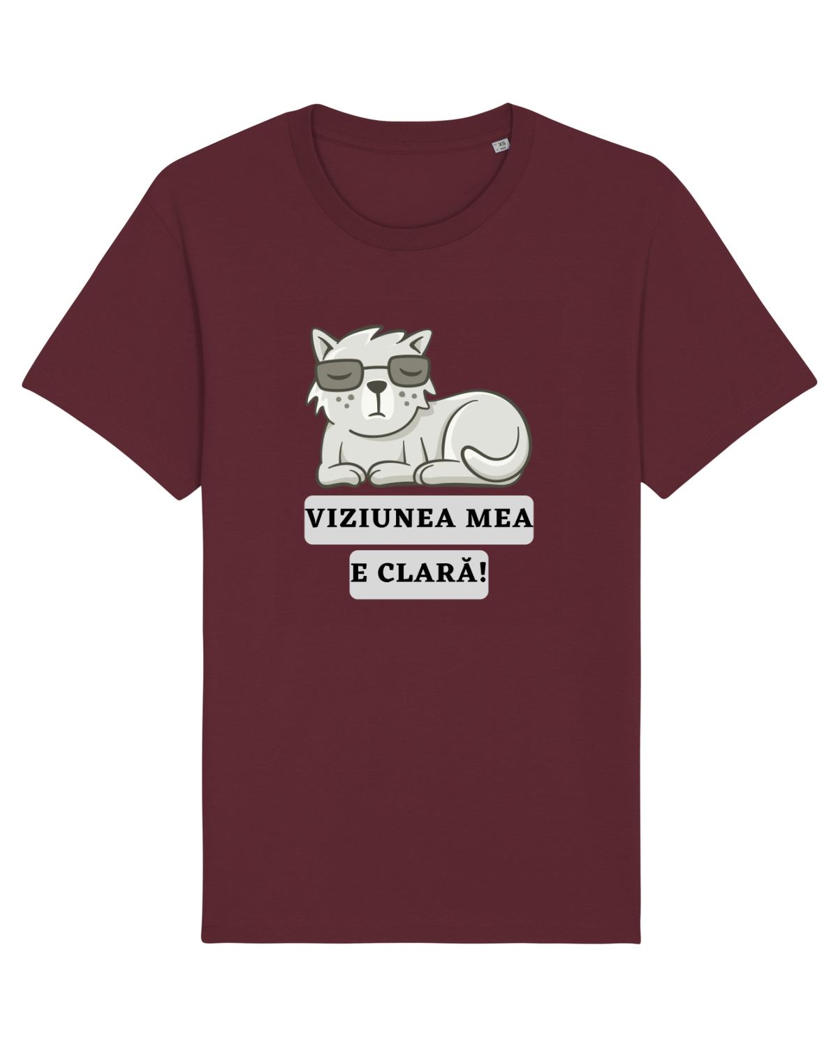 Tricou mânecă scurtă Unisex Rocker Burgundy