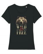 Wild and Free Tricou mânecă scurtă guler larg fitted Damă Expresser