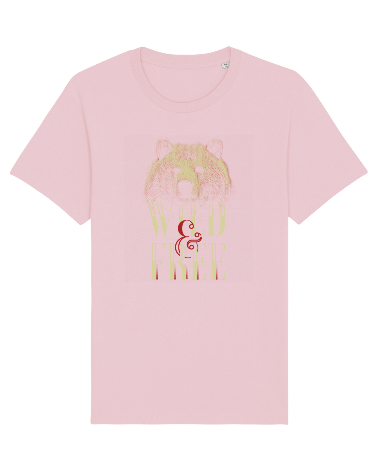 Tricou mânecă scurtă Unisex Rocker Cotton Pink