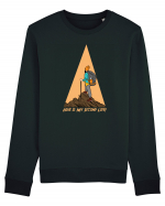 Hike is My Second Life! Bluză mânecă lungă Unisex Rise