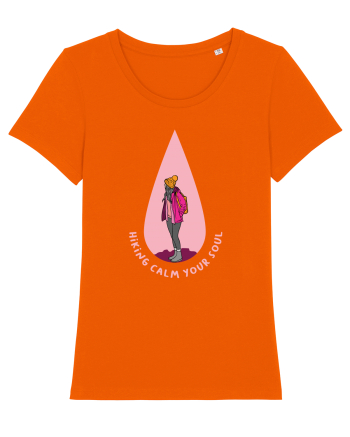 Hiking Calm Your Soul Bright Orange