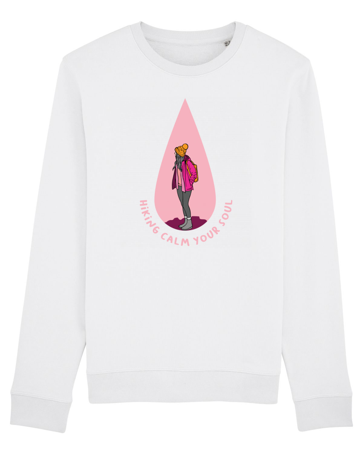 Bluză mânecă lungă Unisex Rise White