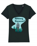 Hiking Forever! Tricou mânecă scurtă guler V Damă Evoker