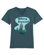 Hiking Forever! Tricou mânecă scurtă guler V Bărbat Presenter