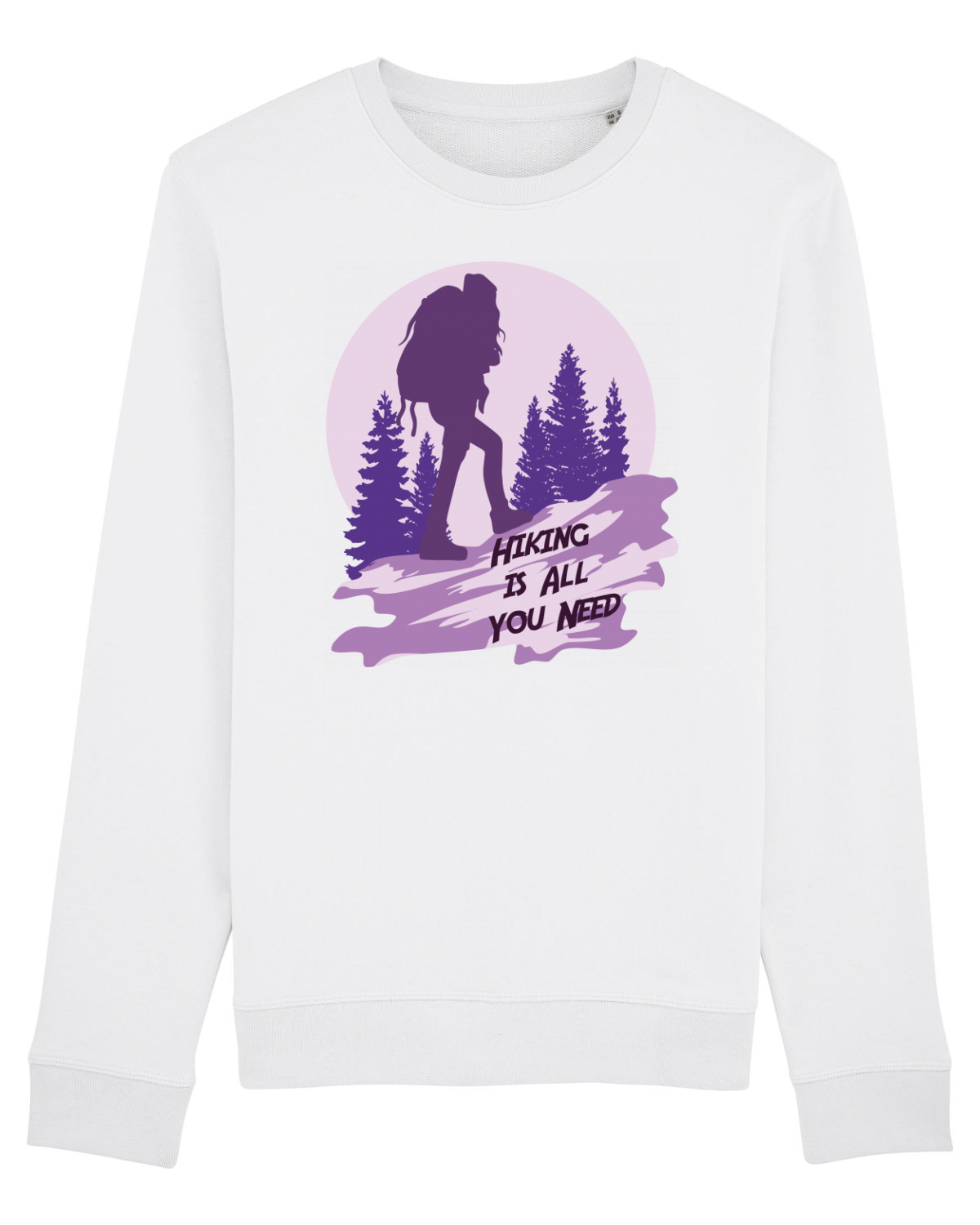 Bluză mânecă lungă Unisex Rise White