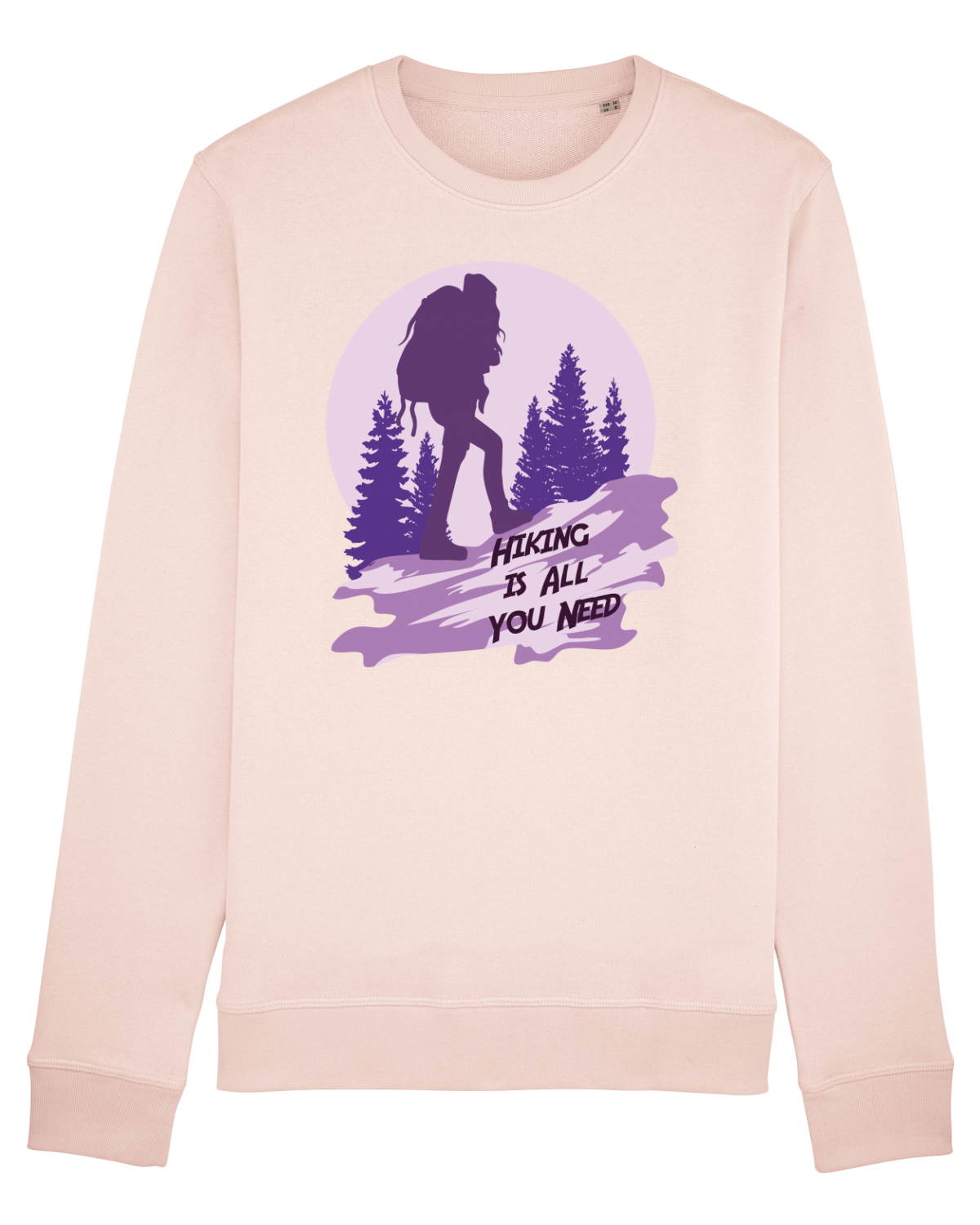 Bluză mânecă lungă Unisex Rise Candy Pink