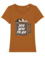 In the Mood for Hike Tricou mânecă scurtă guler larg fitted Damă Expresser