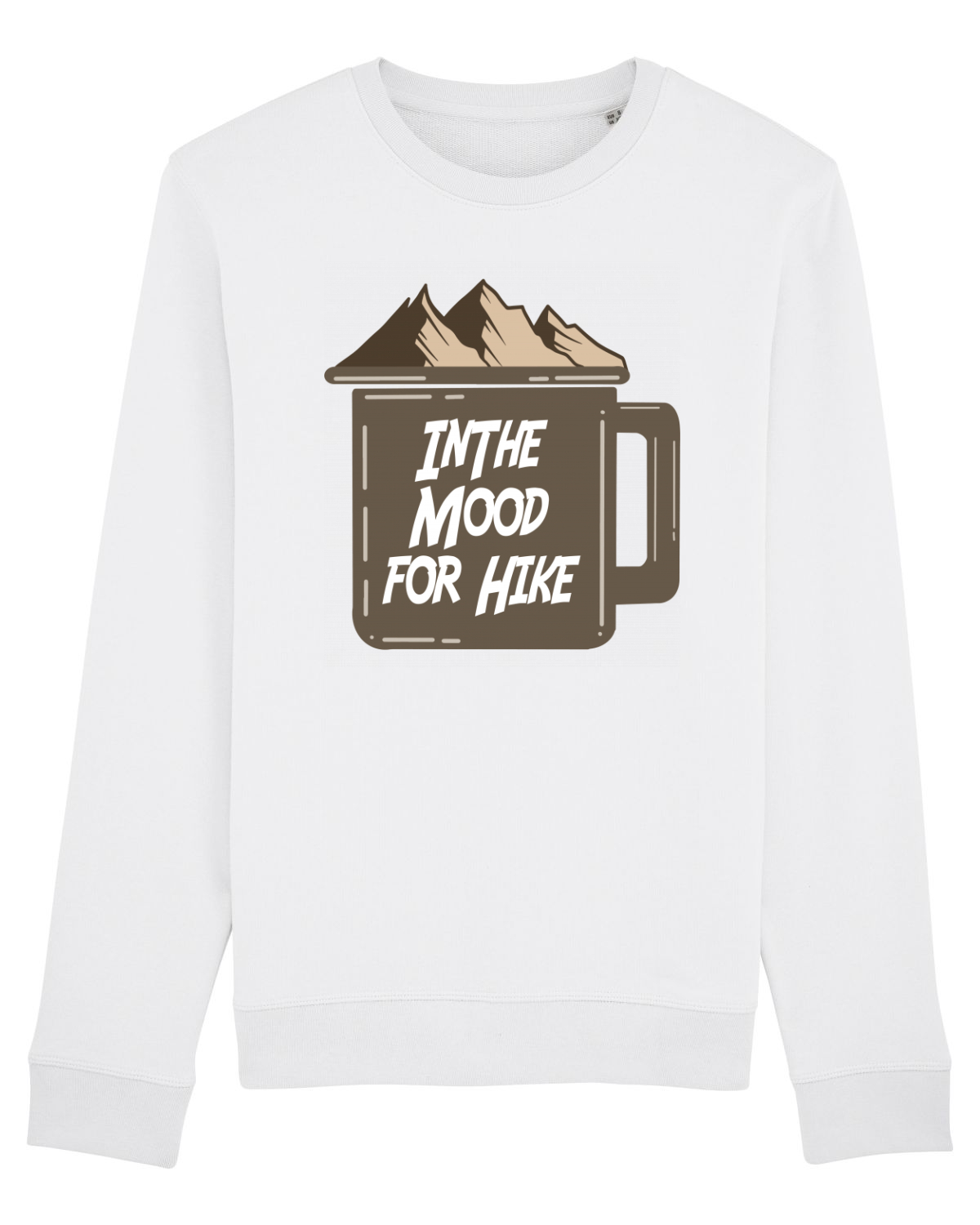 Bluză mânecă lungă Unisex Rise White