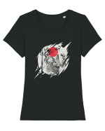jade rabbit emperor Tricou mânecă scurtă guler larg fitted Damă Expresser