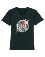 jade rabbit emperor Tricou mânecă scurtă guler V Bărbat Presenter