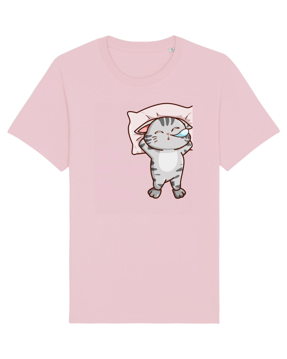 Tricou mânecă scurtă Unisex Rocker Cotton Pink