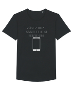 VÂNEZ DOAR SÂMBETELE ȘI SELFIE-URI. Tricou mânecă scurtă guler larg Bărbat Skater