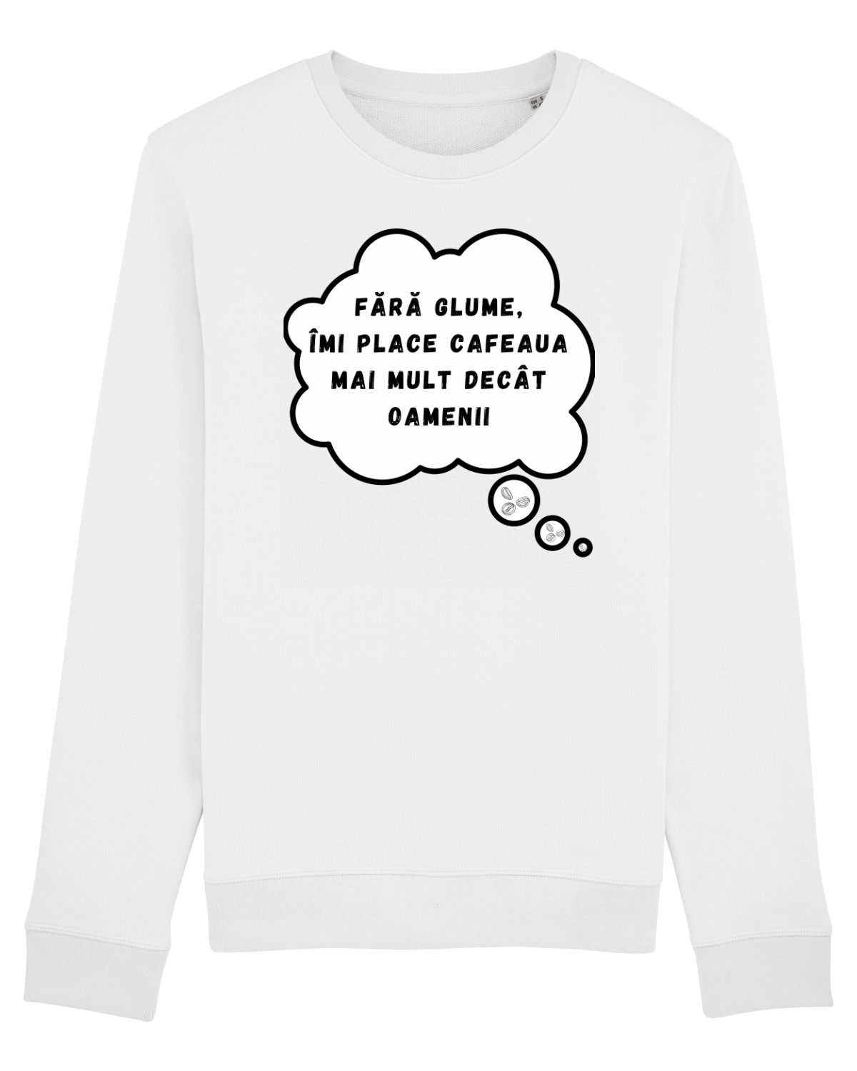Bluză mânecă lungă Unisex Rise White