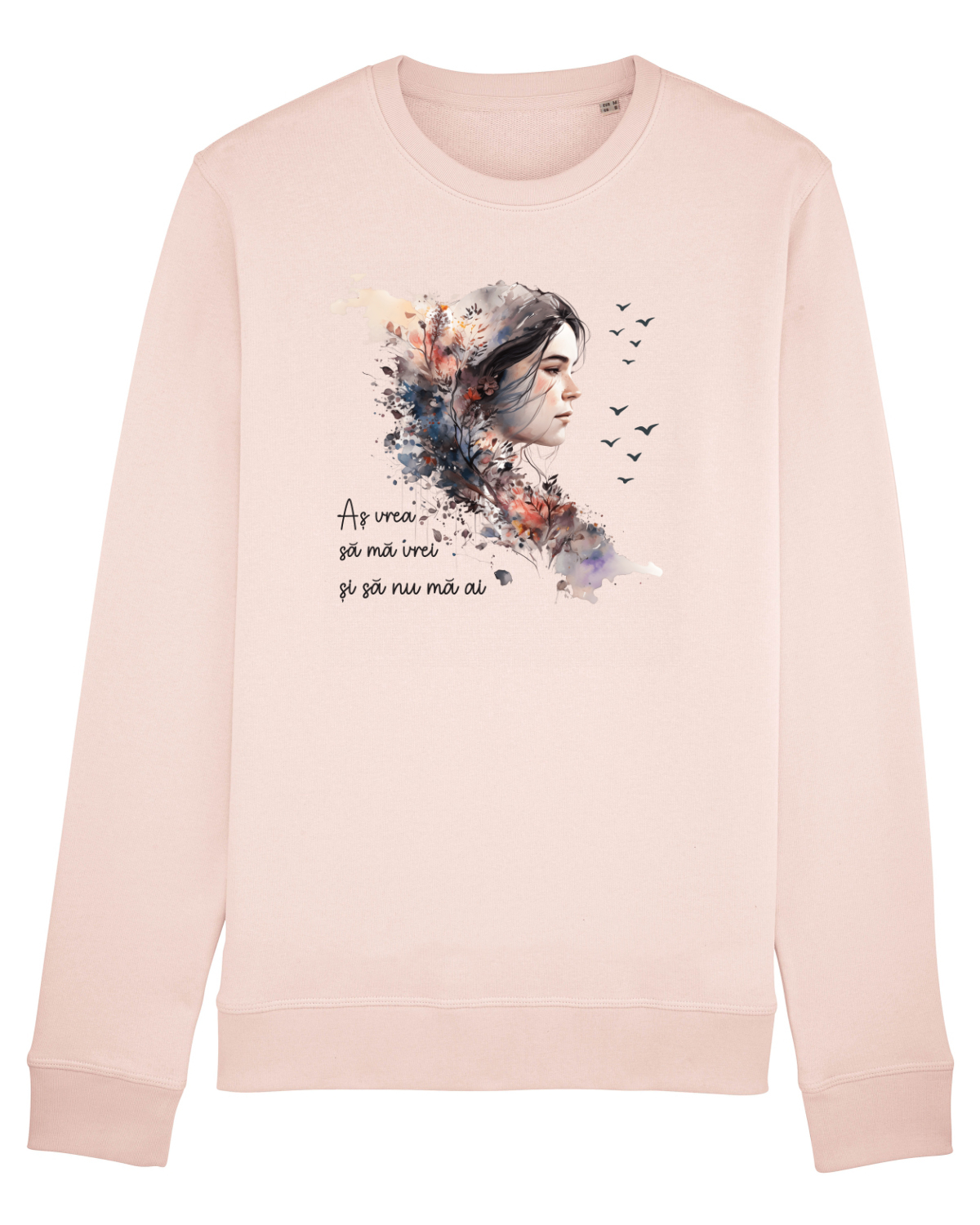 Bluză mânecă lungă Unisex Rise Candy Pink