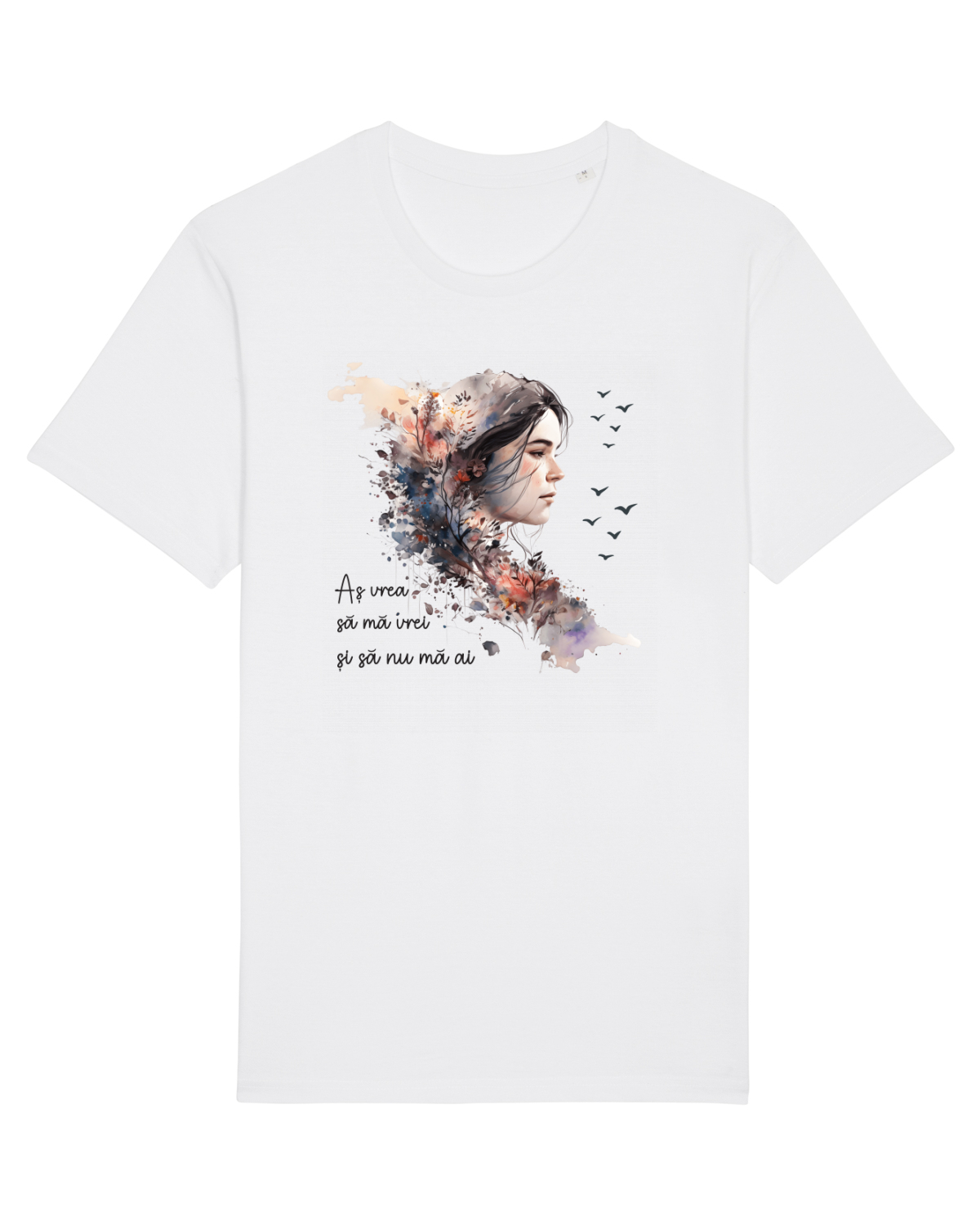 Tricou mânecă scurtă Unisex Rocker White