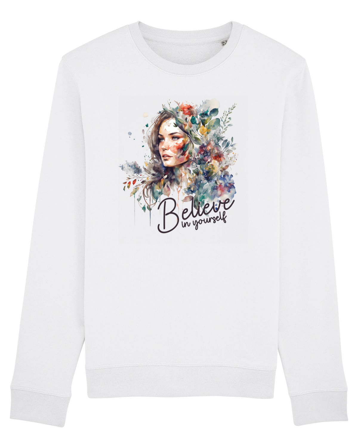 Bluză mânecă lungă Unisex Rise White