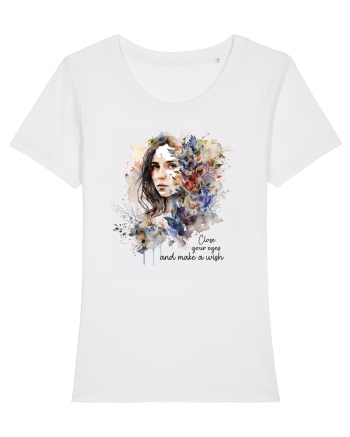pentru femei moderne - Close your eyes and make a wish White