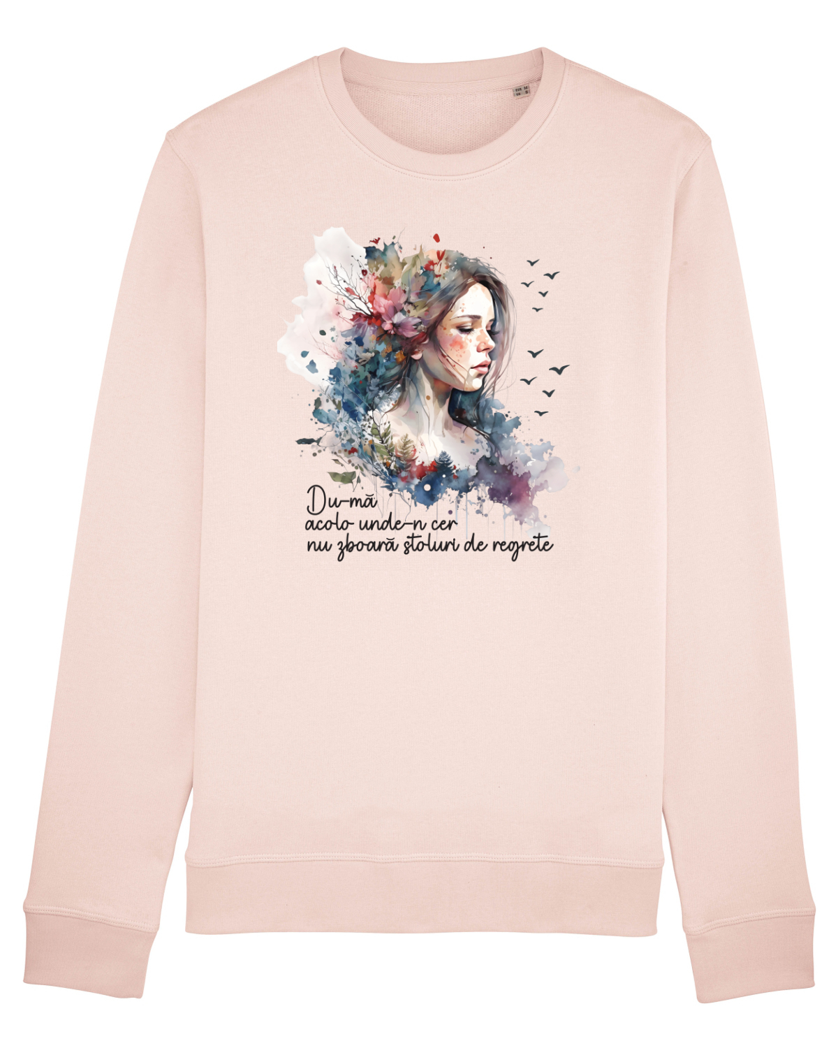 Bluză mânecă lungă Unisex Rise Candy Pink