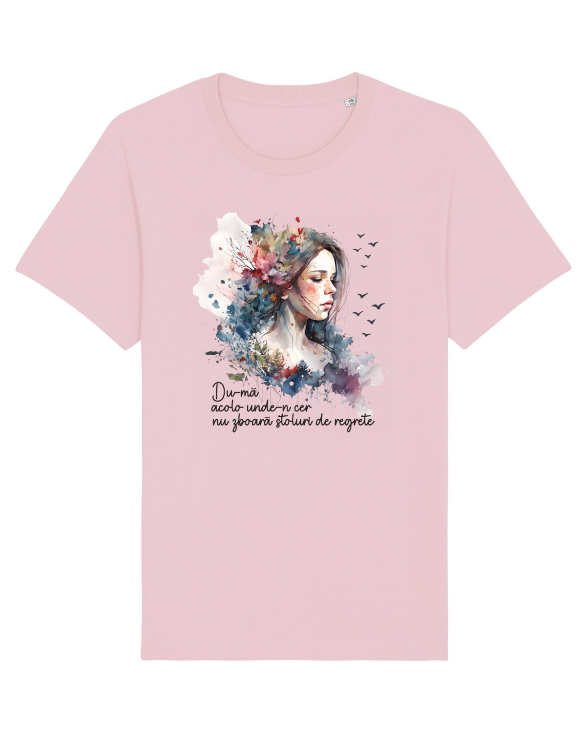Tricou mânecă scurtă Unisex Rocker Cotton Pink