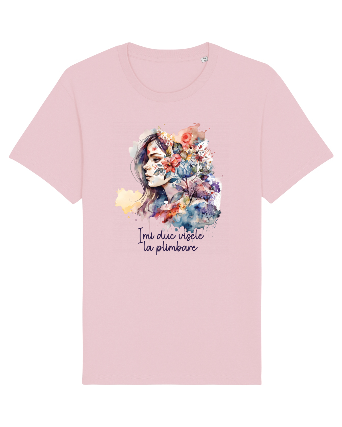 Tricou mânecă scurtă Unisex Rocker Cotton Pink