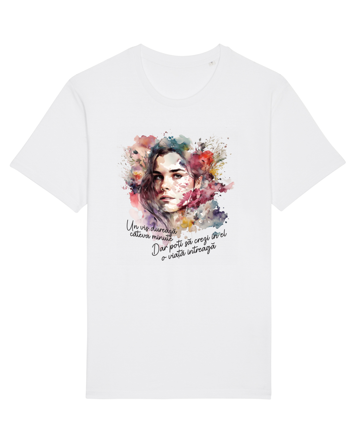 Tricou mânecă scurtă Unisex Rocker White