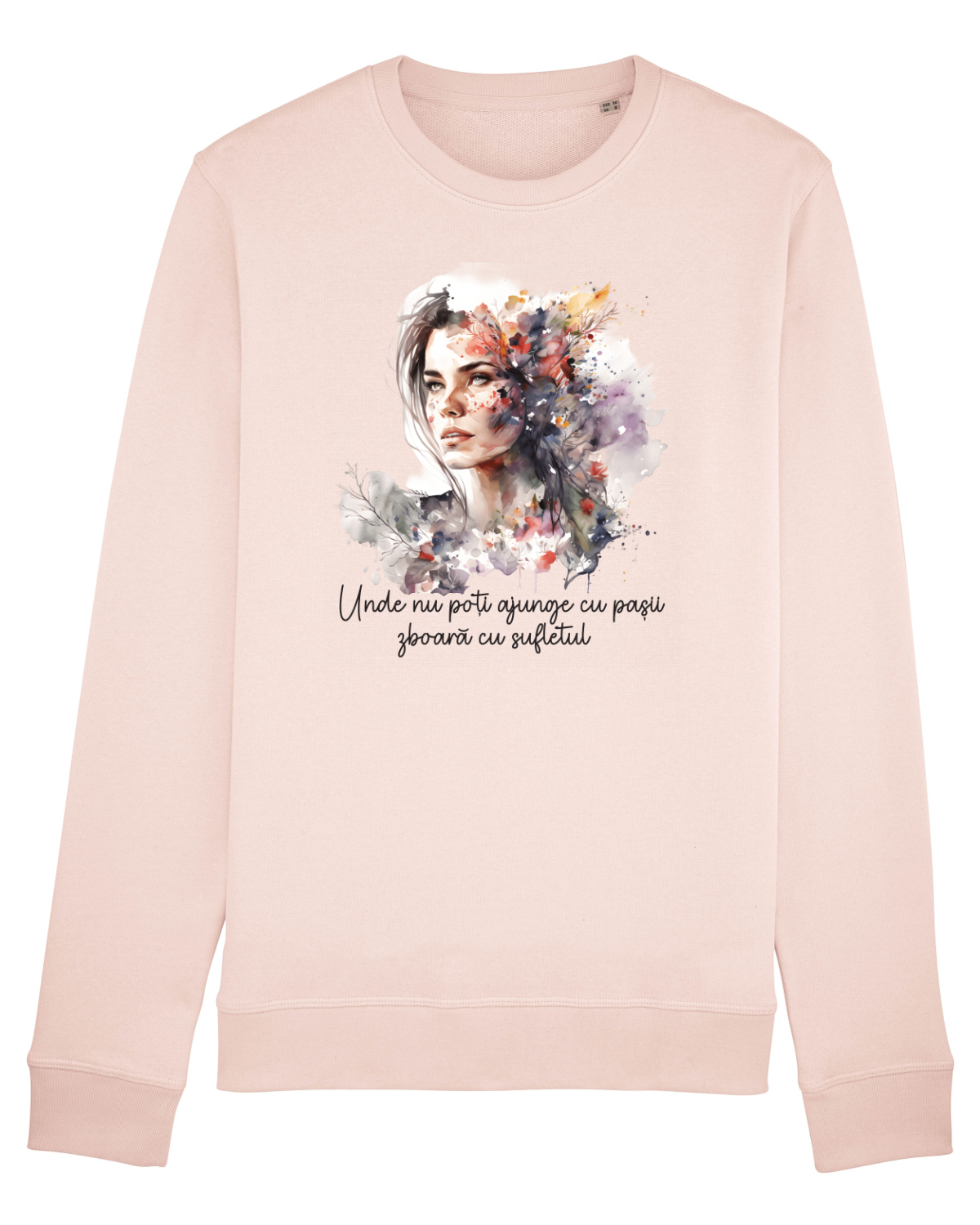 Bluză mânecă lungă Unisex Rise Candy Pink