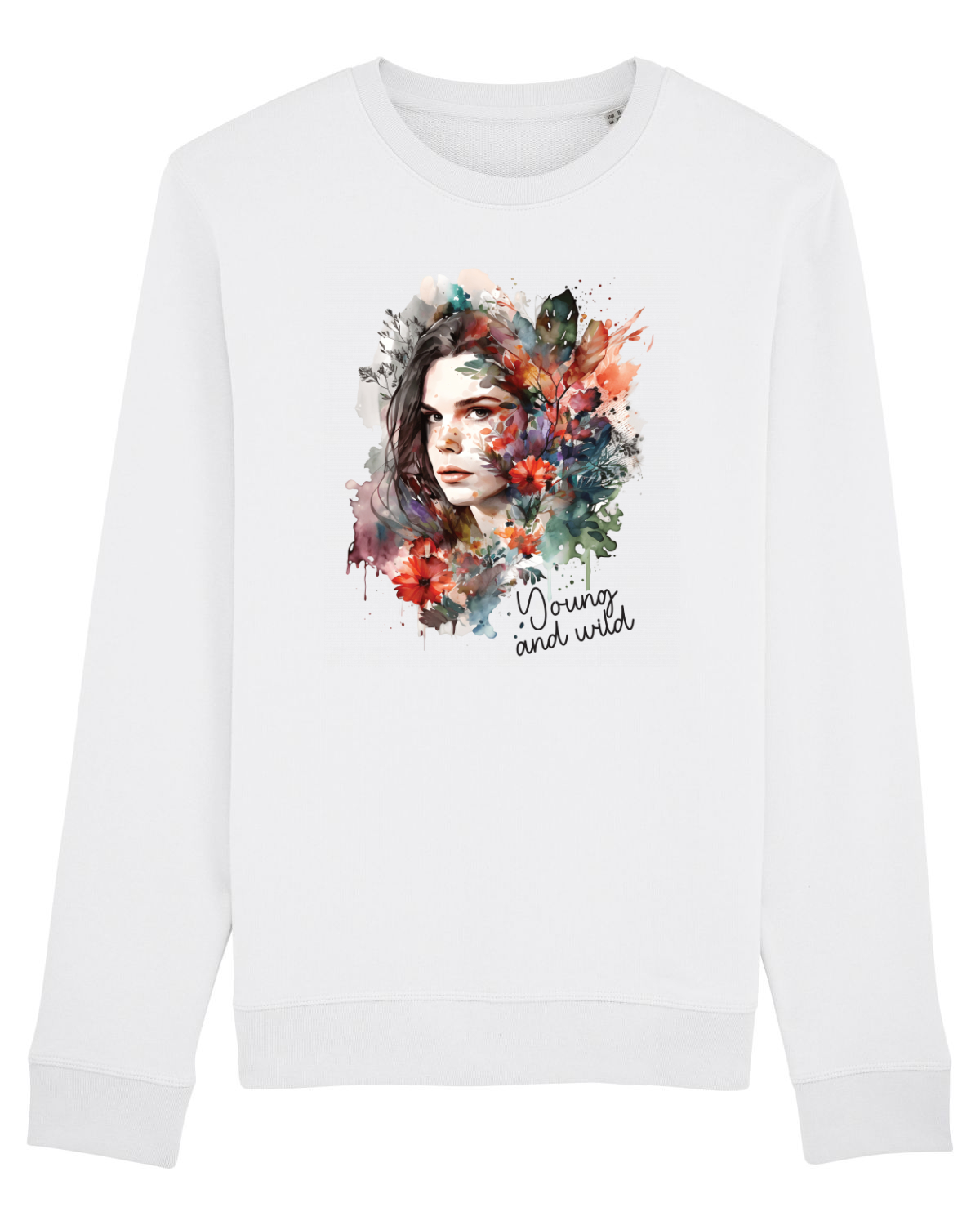 Bluză mânecă lungă Unisex Rise White