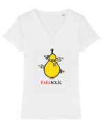 paraBOLIC Tricou mânecă scurtă guler V Damă Evoker
