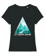 It's Hiking Season Tricou mânecă scurtă guler larg fitted Damă Expresser