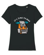 It's Time to Hike Backpack Tricou mânecă scurtă guler larg fitted Damă Expresser