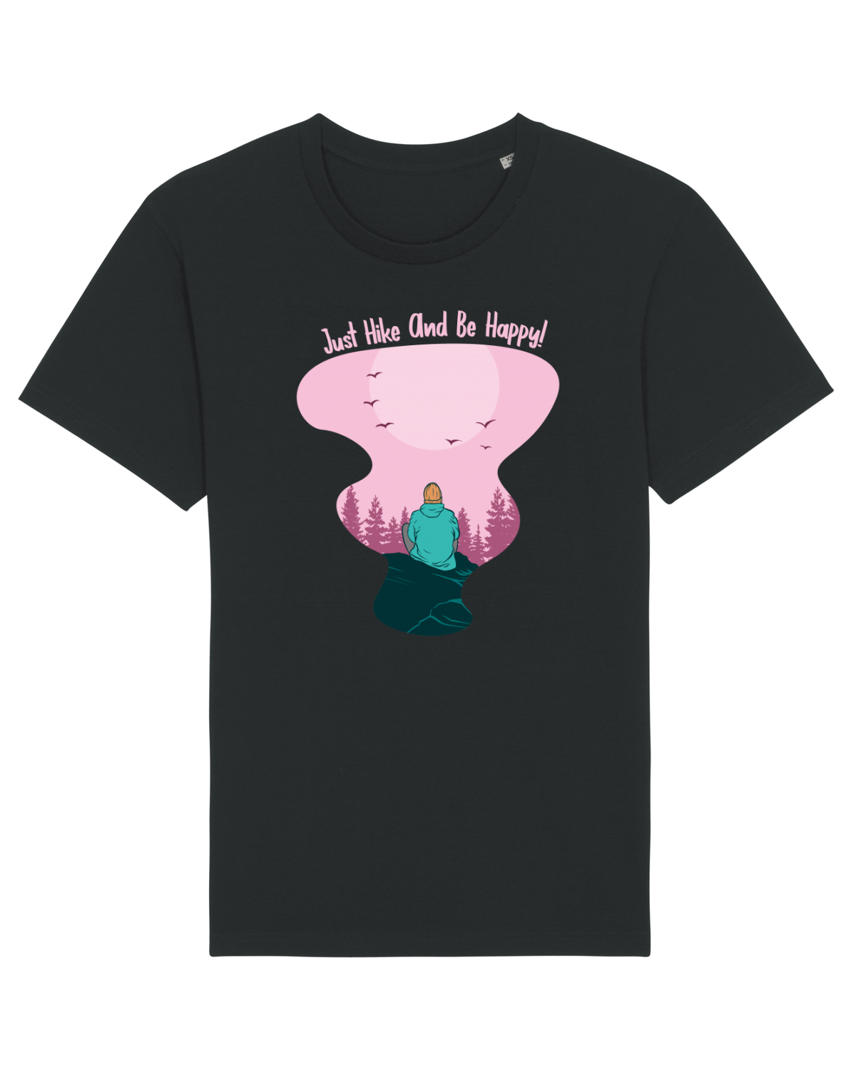 Tricou mânecă scurtă Unisex Rocker Black