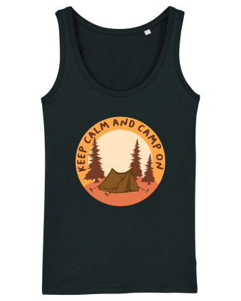Keep Calm and Camp On Black
