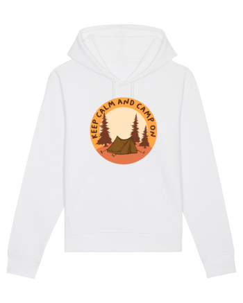 Keep Calm and Camp On White