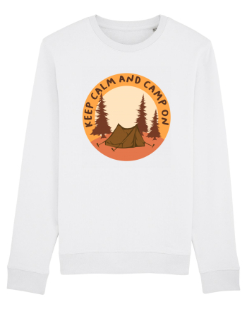 Keep Calm and Camp On White